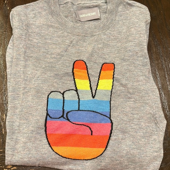 ZADIG & VOLTAIRE SWEATER - SIZE MEDIUM - 100% CASHMERE -WORN ONCE! - Picture 1 of 8